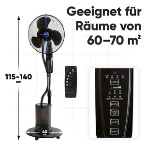 Produktbild für Ventilator Proficare PC-VL 3142 LB, 331420, Ø 40cm