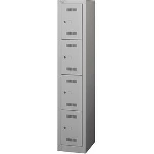 Produktbild für Schließfachschrank Bisley MonoBloc, lichtgrau