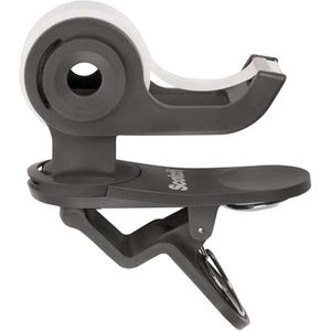Klebebandabroller Scotch Clip & Twist, grau