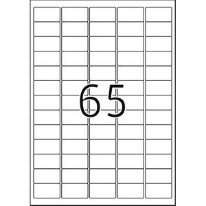 Produktbild für Universaletiketten TopStick labels, 8781, weiß