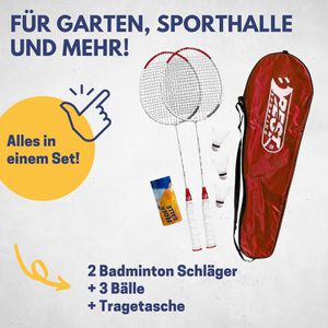 Produktbild für Badmintonschläger Best-Sporting 260 XT, 6-teiliges Set