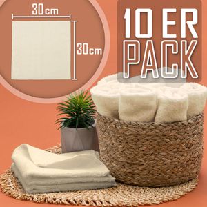 Produktbild für Waschlappen NatureMark Seiflappen, natur-creme, 30 x 30 cm