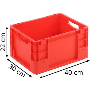 Produktbild für Eurobox Alpha-Paletten Silverline, rot, 20 Liter