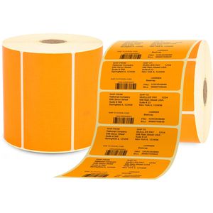 Thermoetiketten Böttcher-AG für Zebra, orange