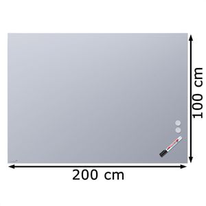 Produktbild für Glas-Magnettafel Legamaster 7-104464 Chilly Lake, 2 Magnete