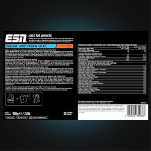 Produktbild für Proteinpulver ESN ISOCLEAR Whey Isolate, 908g