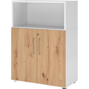 Produktbild für Kombischrank Hammerbacher FW38T2KG, asteiche / weiß