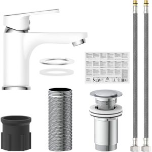 Produktbild für Waschtischarmatur Schütte Alaska, weiß