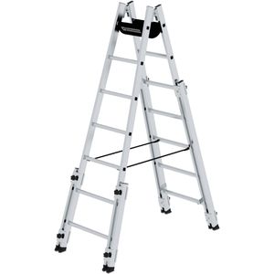 Produktbild für Stehleiter MUNK 33514, nivello-Leiterfüße, beidseitig begehbar