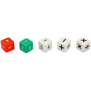 Produktbild für Würfel Betzold 82054, Würfelkoffer, bunt, Set