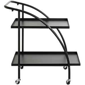Produktbild für Servierwagen Haku-Möbel 25565, schwarz, aus Metall