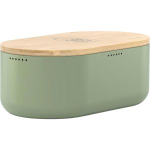 Brotkasten LARS-NYSØM Aegte Sage Green, Metall / Bambus