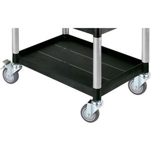 Produktbild für Servierwagen Böttcher-AG schwarz, Aluminium / Kunststoff