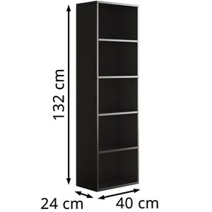 Produktbild für Bücherregal Vicco Bob, schwarz