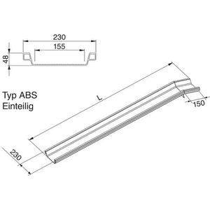 Produktbild für Auffahrrampe Altec-GmbH ABS, aus Aluminium, 1 Stück