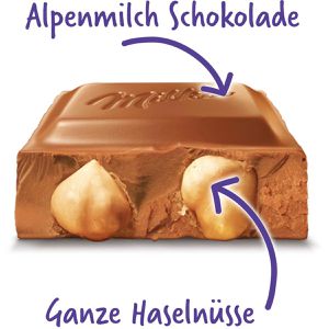 Produktbild für Tafelschokolade Milka Ganze Haselnüsse