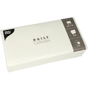 Servietten Papstar 89636, Daily Collection, weiß