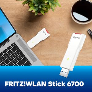Produktbild für WLAN-Adapter AVM FRITZ!WLAN Stick 6700, 20003155, USB 3.0