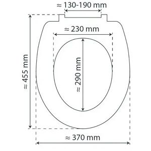 Produktbild für WC-Sitz Schütte Duroplast 82000, oval, aus Duroplast