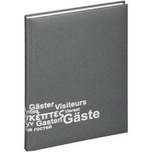 Pagna Gästebuch 30918-10 Europa, 19 x 26cm, 144 Seiten, mit Prägung, grau