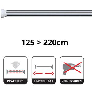 Produktbild für Duschvorhangstange Spirella Teleskop Kreta