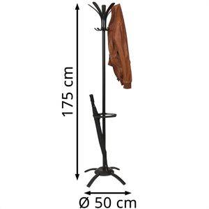 Produktbild für Garderobenständer Alba Cleo, PMCLEO N, schwarz
