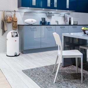 Produktbild für Mülleimer Wesco Kickboy, weiß