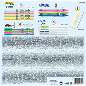 Produktbild für Schreibset Bic Pastel Dream, 992735, 16-teilig