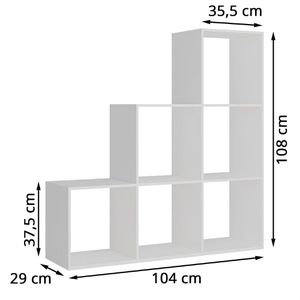 Produktbild für Bücherregal Vicco Theresa, weiß