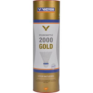 Produktbild für Badminton-Bälle VICTOR Nylon Shuttle 2000 Gold