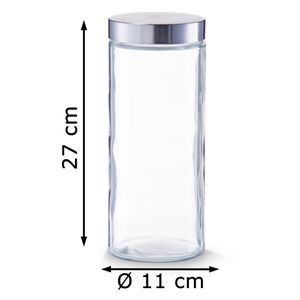 Produktbild für Vorratsglas Zeller 19919, mit Edelstahldeckel