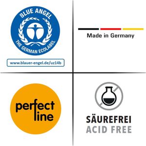 Produktbild für Heftstreifen perfect-line 34 x 150mm, weiß