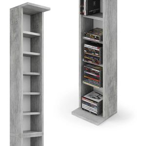 Produktbild für CD-Regal Vicco Jukebox, beton grau
