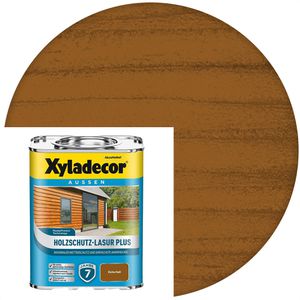 Xyladecor Holzlasur Holzschutz-Lasur Plus, 0,75l, außen, eiche hell, seidenmatt