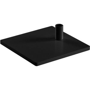 Leuchten-Halterung Waldmann rechteckig, schwarz