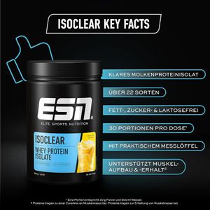 Produktbild für Proteinpulver ESN ISOCLEAR Whey Isolate, 908g
