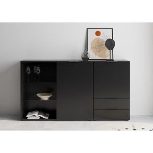 Produktbild für Kommode FMD-Möbel Dark 5, schwarz