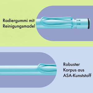 Produktbild für Druckbleistift Lamy safari 1D0 aquasky, hellblau, Kunststoff