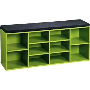 Schuhbank Kesper 15982, grün, aus Holz