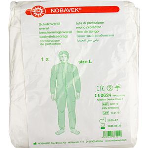 Produktbild für Schutzanzug Nobamed Nobavek-Coverall, weiß