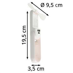Produktbild für Ventilator JisuLife FHL08ROWH, Fan 8, weiß, Ø 9,5cm