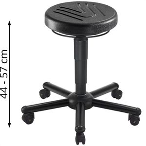 Produktbild für Drehhocker meychair A9-TR-PU, ESD