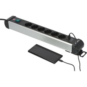 Produktbild für Steckdosenleiste Brennenstuhl Premium-Alu-Line, 3m
