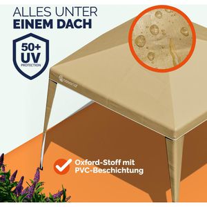 Produktbild für Pavillon CASARIA Capri Popup, 105734, beige