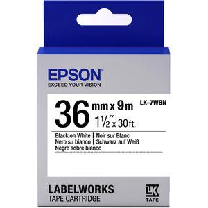 Produktbild für Schriftband Epson LK-7WBN, 36mm