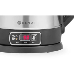 Produktbild für Wasserkocher Hendi 209943, silber-schwarz