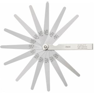 Produktbild für Fühlerlehre Helios-Preisser 0606127, aus Federstahl