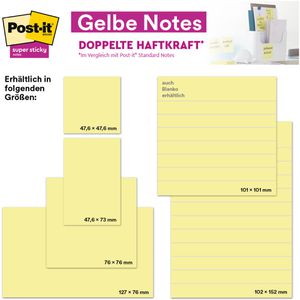 Produktbild für Haftnotizen Post-it Notes Set, gelb