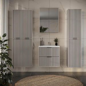 Produktbild für Badmöbel-Set Vicco Ruford, cashmere, 4-teilig