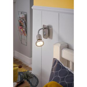 Produktbild für Steckdosenlampe Eglo Mini 4, silber, mit GU10-Fassung